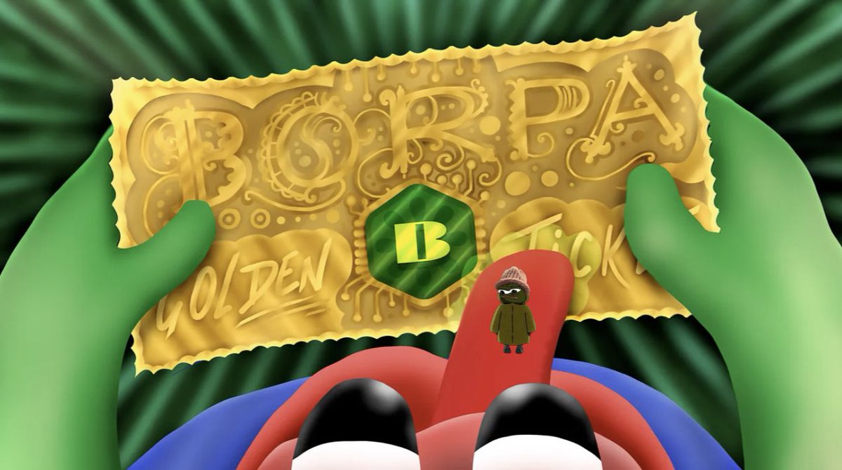 hrithikk's tweet image. 🤜 x5 Borpa Golden Ticket Giveaway 

5 golden tickets with a $200 allocation of $BORPA token at price of $0.0056, with 1.4M$ IMC.

Rules :
1. Follow : @Dude_Its_Ritik &amp;amp; @BorpaTokencom 
2. RT this tweet 
3. Comment "Fuck Gorples" below 👇

Result will be in next 24 hours.