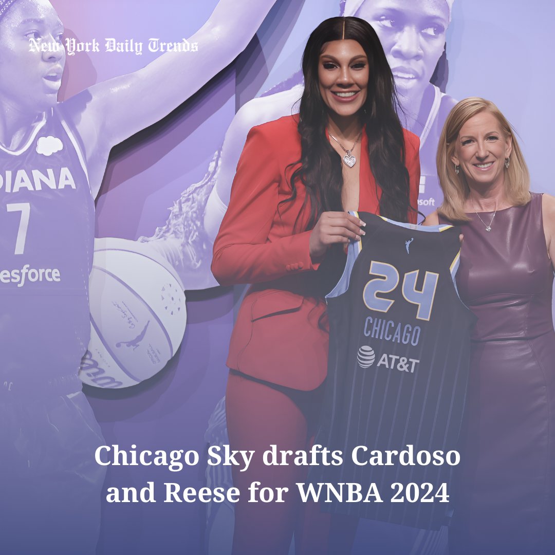 Chicago Sky scores big with Cardoso & Reese in #WNBA 2024 draft! #nydailytrends #newyorkdaily #chicagosky #draftwnba #wnbadraft #brabosdanba #ncaa #womensbasketball #fans #kikirice #kamillacardoso #angelreese #basquetebrasil #brabosdanba #tuesdayvibe