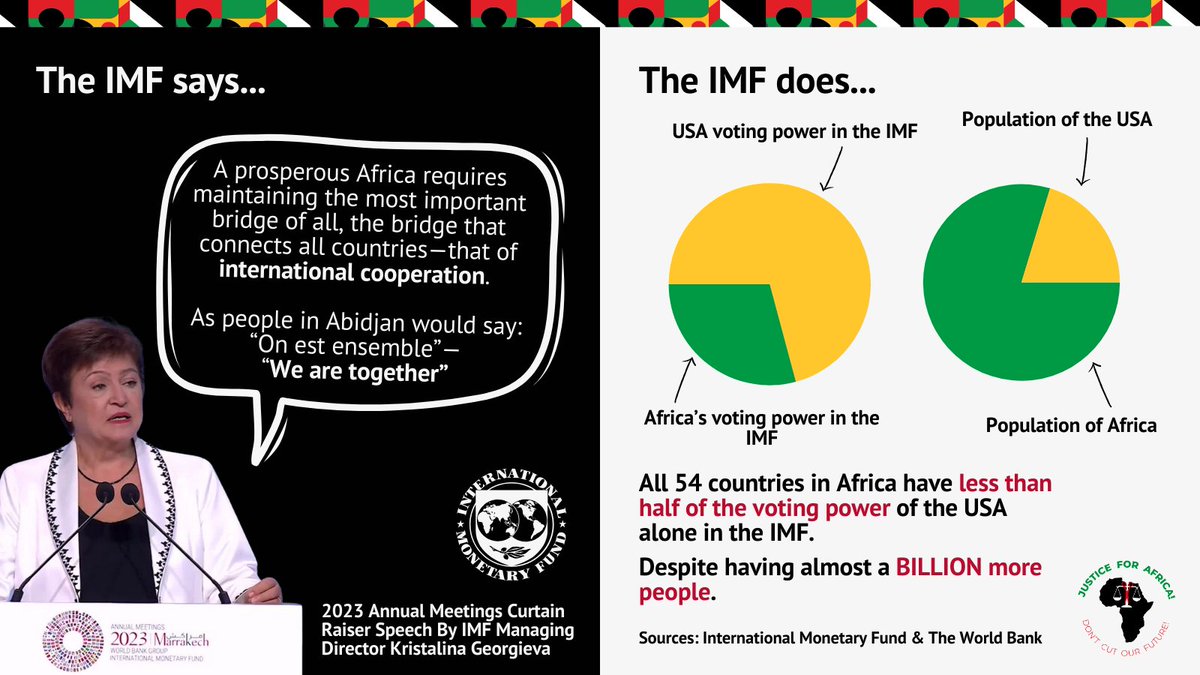 NEW: Ahead of this week's IMF #SpringMeetings2024, read our post explaining how and why the @IMFNews is undermining #education financing in Africa & what needs to change to deliver #JusticeForAfrica in the global institution

🔗Learn more here ➡️ bit.ly/IMF-JFA