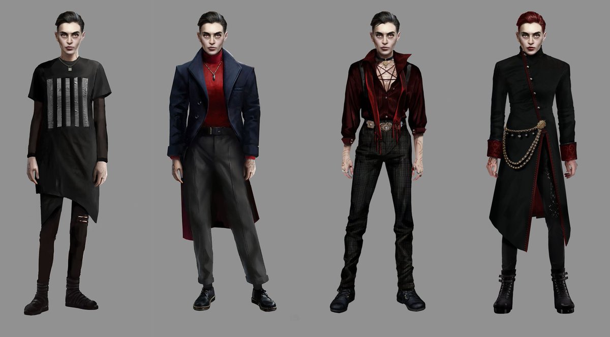 Take a look at some Tremere-style clothing; which would you wear to bring out your enigmatic self? 🧥: bit.ly/3IKx5fc