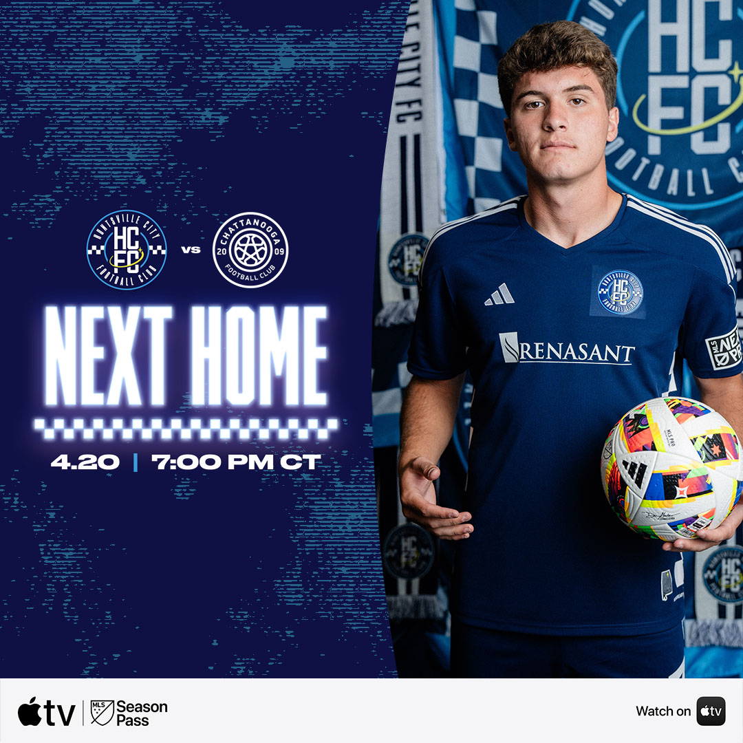 Back at home this weekend against Chattanooga FC 🚀 

🎟️ » bit.ly/49DSYaX