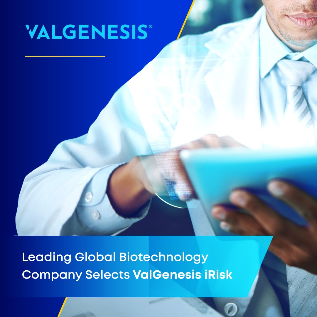 Fantastic news! 🙌 A global leader in biotechnology has chosen ValGenesis iRisk to elevate its quality risk management! With our innovative platform, we're set to digitize and streamline their #QRM operations 🚀 Find out more: businesswire.com/news/home/2024…