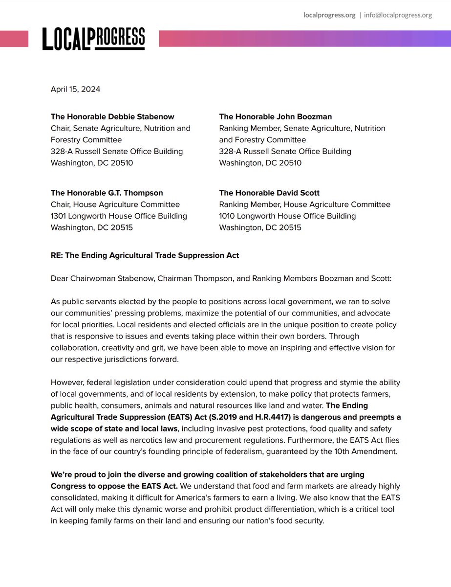 Local Progress tweet media