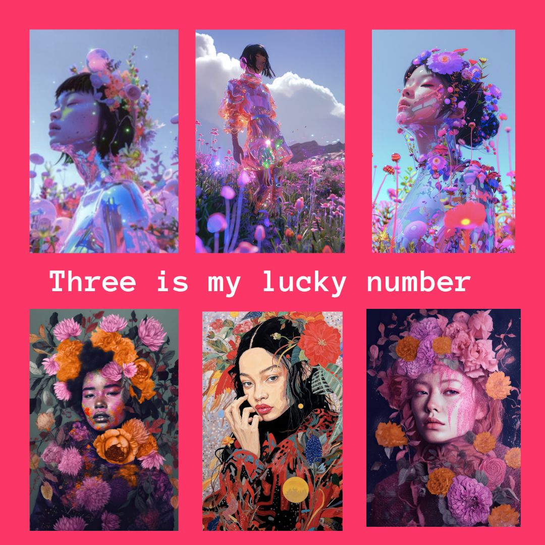 I love the number 3⃣ and I seem to have three NFTs by many artists I love ❤️🎨 

Check out my three pieces by @aoifeodwyer and @amylilistudio 

#AIart #nfts #CryptoArt #womeninnfts