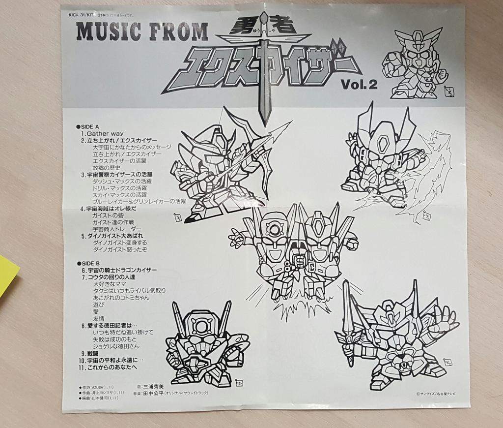 @gontyacktoys 自分は、ジャケ絵の表・裏だけで、
盤面とインストのSDは、自分でなく
カイザーズ→かげやまいちこ先生と
ガイスターズ→横井画伯(会社にナイショだったので無記名)によるものでした😅
そしてぬいぐるみ完成楽しみです🥰