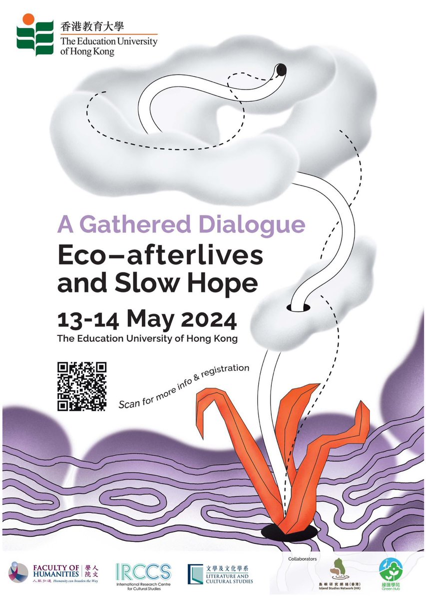 Join us for a May Environment Humanities symposium in Hong Kong, Focusing on notions of eco-afterlives and slow hope, we seek to create a space where theory and praxis gather to imagine new ways of accounting for anthropogenic disasters, and other modes of hope and worlding.