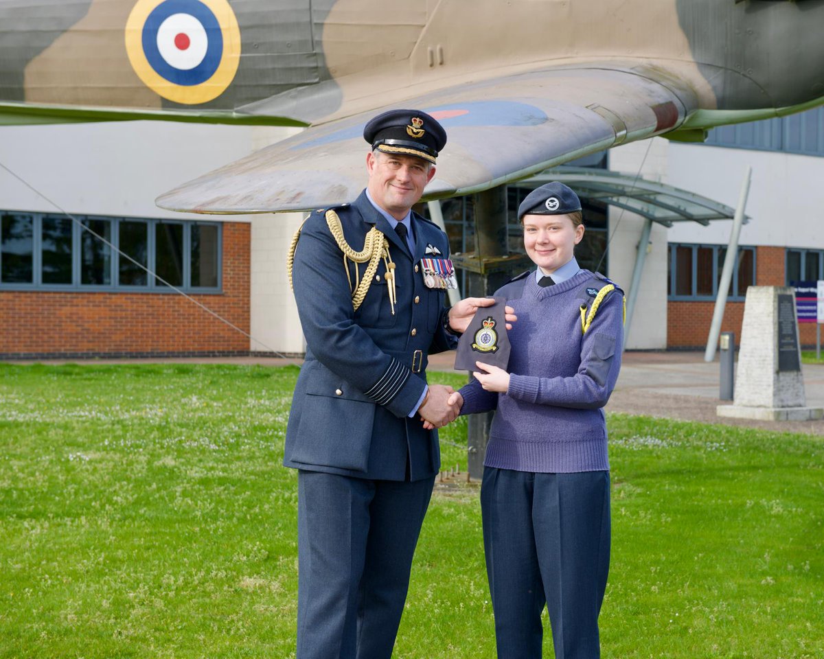 Well done to CWO Creasy from @34F_SQN - @LondonAirCadets who has been selected as the Station Commanders Cadet for RAF Northolt.