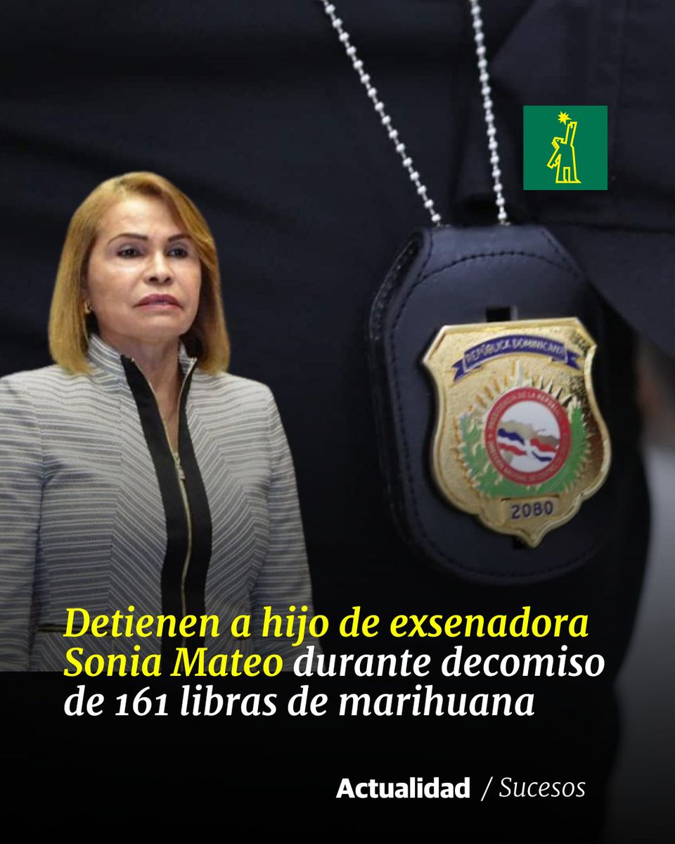 🚨 |#SucesosDL| Miembros de la DNCD apresaron a José Rafael de la Rosa Mateo, hijo de Sonia Mateo,  a quien vinculan a una red de narcotráfico 

🔗 buff.ly/49MtSHe

#DiarioLibre #RosaMateo #Narcotráfico