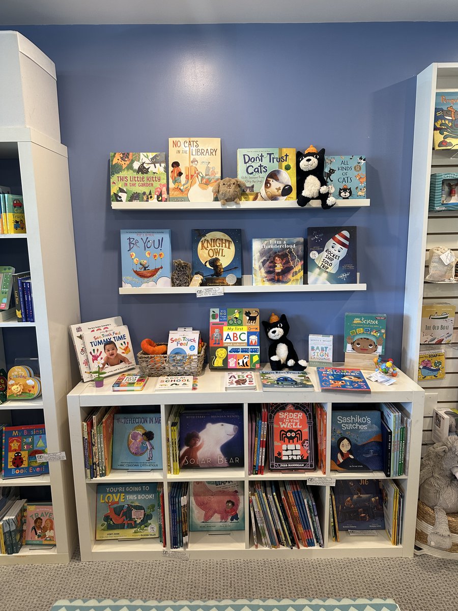 It’s an incredible feeling to see your debut picture book on display in a local bookstore 🥹 Not to mention the amazing company it’s shelved next to… Thanks to everyone who has purchased a copy of I AM A THUNDERCLOUD (@RP_Kids, @MarieHermansson) Get your own copy today!⛈️