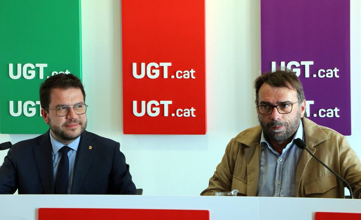 🤝 Avui ens visita Pere Aragonès, president de la Generalitat de Catalunya i cap de llista de <a href="/Esquerra_ERC/">Esquerra Republicana</a> a les eleccions.

🔴 Ens hem reunit i compartit les prioritats del nostre sindicat en la defensa dels drets de les treballadores i treballadors catalans.