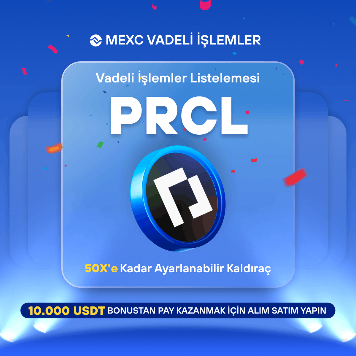 🚀 #MEXC, $PRCL USDT-M Sürekli Vadeli İşlemlerini Listeleyecek ve 10.000 $USDT Bonus Ödüllü Bir Alım Satım Etkinliği Başlatacak! 📅 Etkinlik Tarihi: 16 Nisan 2024 18.00 - 21 Nisan 2024 18.00 📌 Ayrıntılar: mexctr.info/3W0RGUl 📌 Katılım: mexctr.info/3JjPwaH…