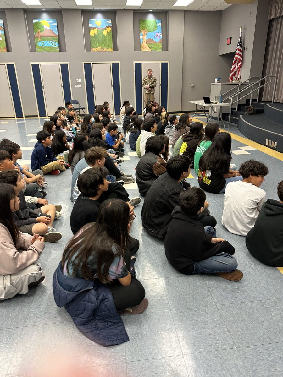 FullertonSel's tweet photo. So happy to be invited to @Sunset_Lane_FSD to provide 2 assemblies for 6th graders about the power of our words.  A very important reminder for these scholars as they soon transition to junior high. 😊#kindnessmatters #FSDlearns #FSD  #FSDsel
#SEL #FSDPBIS @fullertonsdconnects https://t.co/MUxUqoYLBW