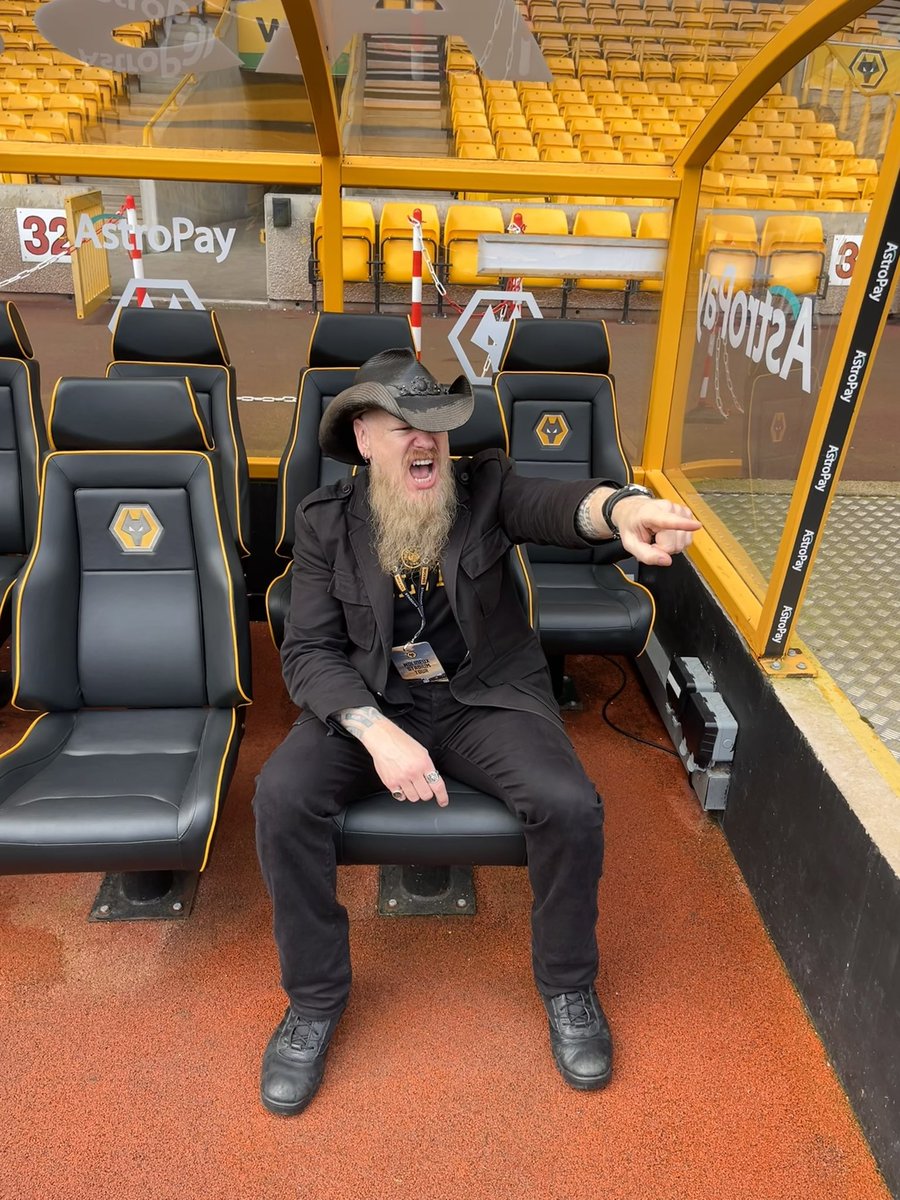 jasoncmiller's tweet photo. The day after my show in Wolverhampton, I got a tour of Molineux stadium! As a huge @Wolves fan, this was incredible! Caught an academy game that night too! Thanks again to #KerryWarton & Ben at #PluggedInn for everything! #wolverhampton #wolverhanptonwanderers #wwfc https://t.co/afMOZxYPQ2