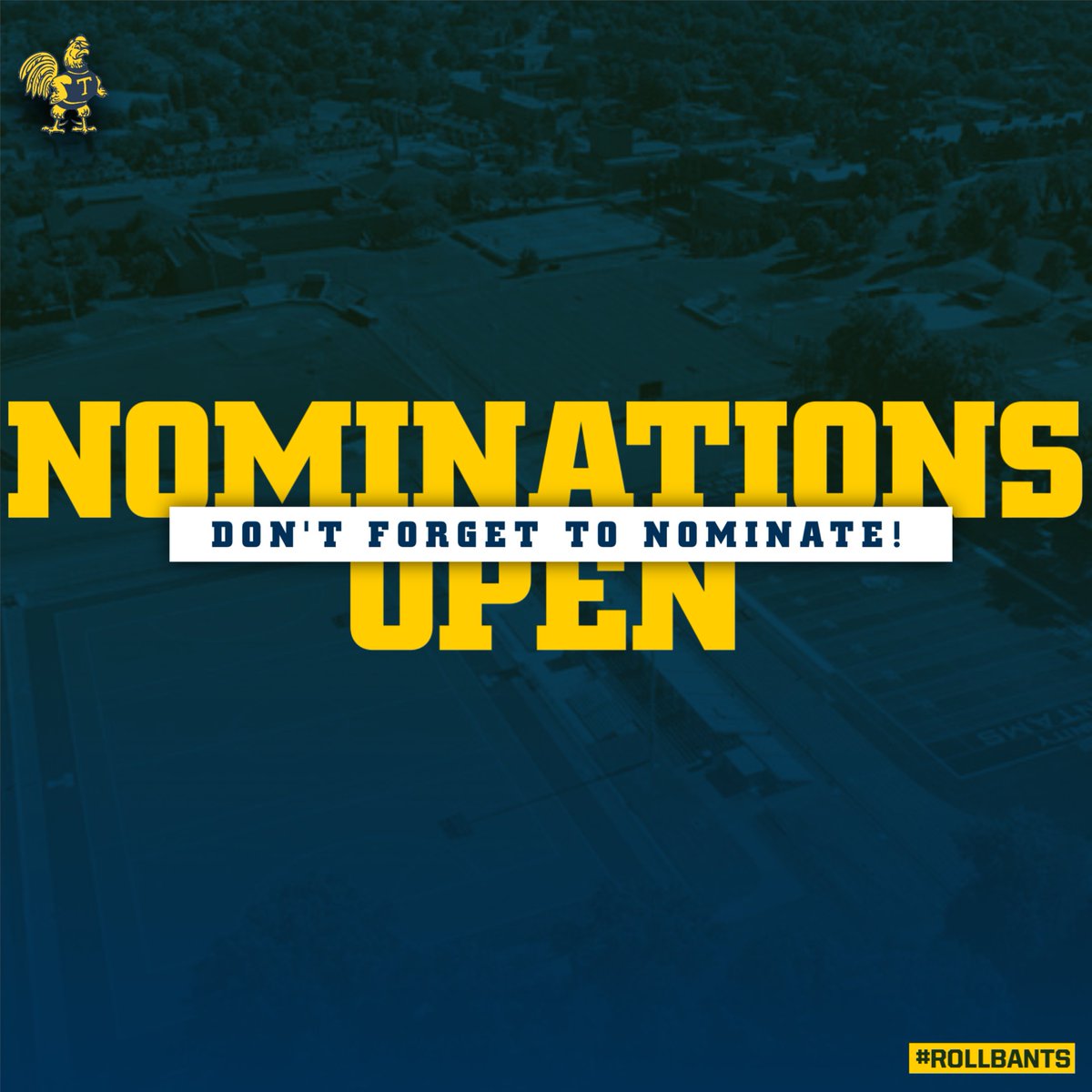 NOMINATIONS OPEN NOW! Make sure to get in your nominations for the 2024 Trinity College Athletics Hall of Fame! forms.office.com/r/ANA0DQazyR #RollBants🐓