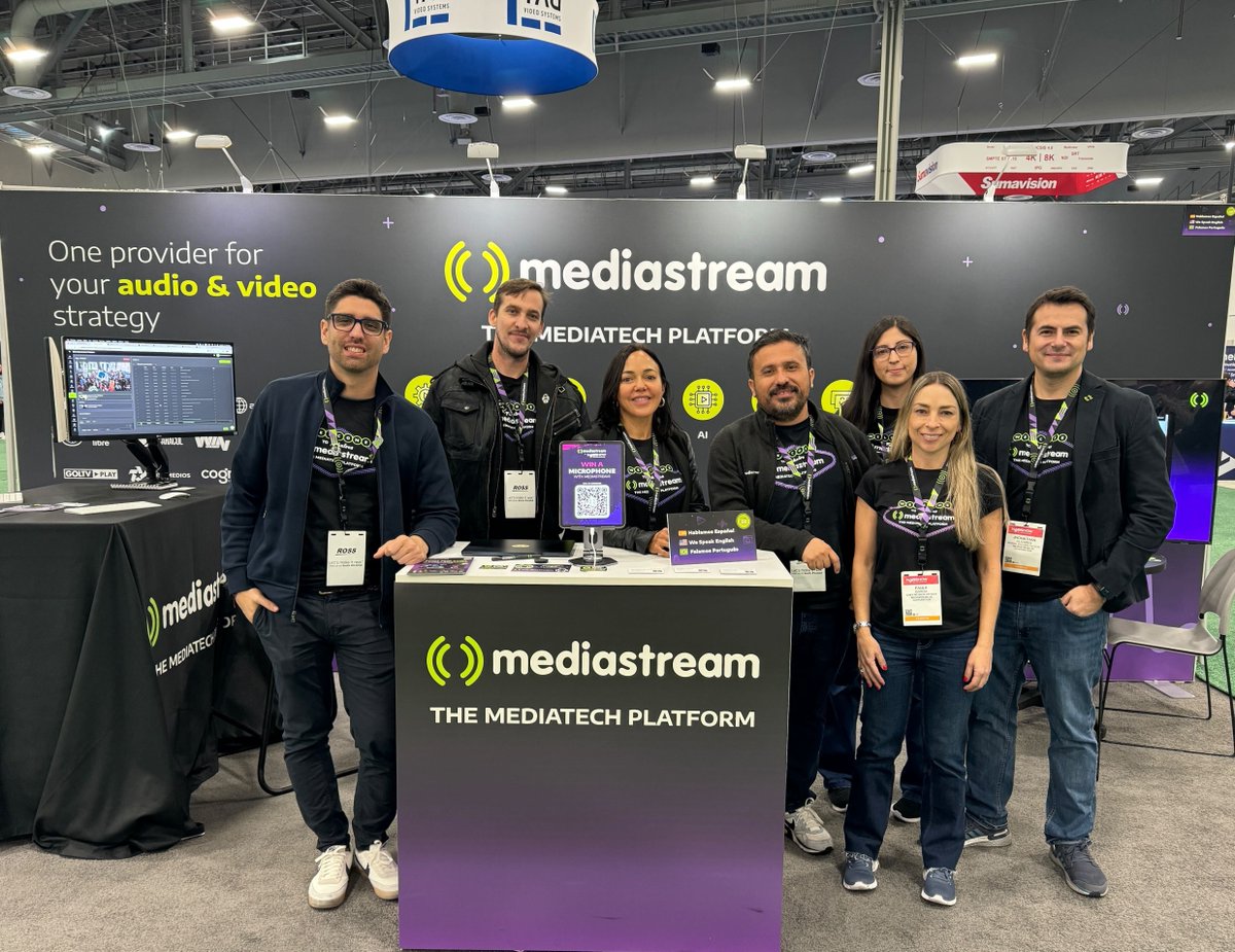 🌟 ¡Actualizaciones desde <a href="/NABshow/">NAB Show</a>! 🌟 ¡Al entrar en el tercer día, no podríamos estar más felices con la experiencia!  Pero adivina qué. ¡Aún hay tiempo para que nos visites en el stand W1459! 🚀 #NABshow #Mediastream #InnovaciónEnStreaming