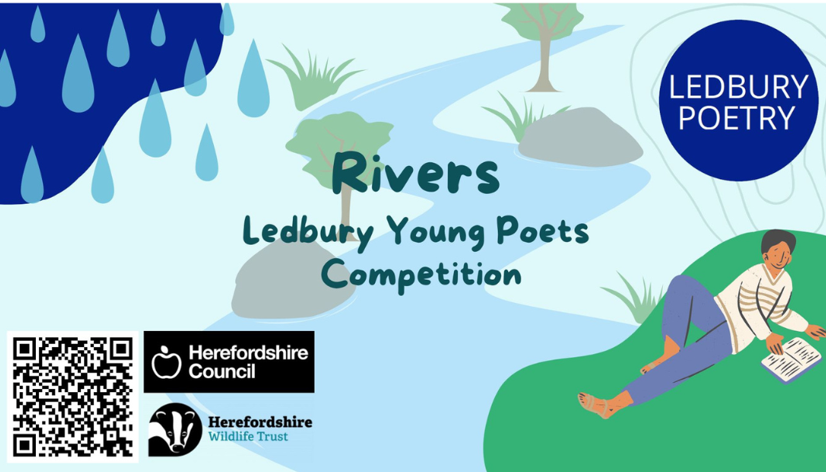 Ledbury Young Poet's Competition is open to everyone under 18 in the 3 counties. Send in your entries here: ledburypoetry.org.uk/.../you.../led… for the chance to perform your work at Ledbury Poetry Festival! The theme this year is RIVERS! @HfdsCouncil @HerefordshireWT