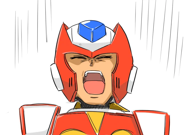 ロックマンXのキャラを描きました 