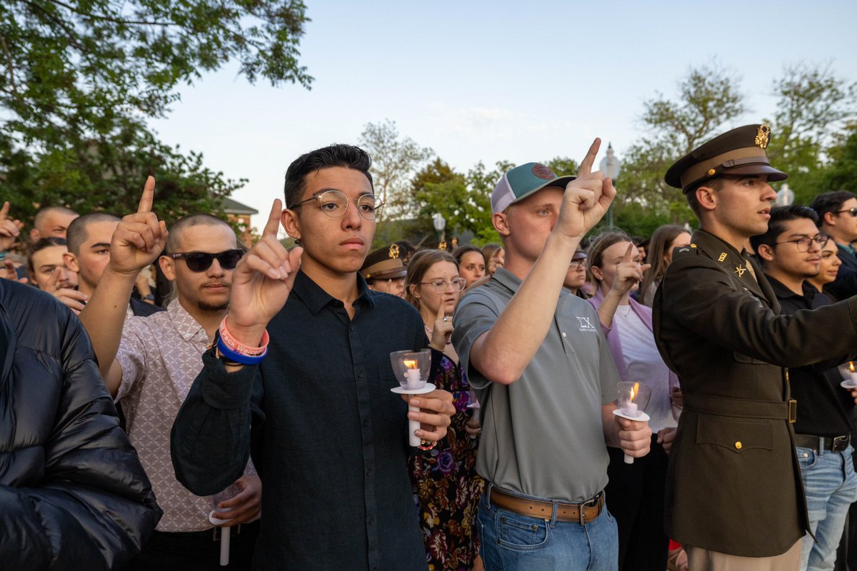 TarletonPrez's tweet photo. Please join us tonight as we honor members of the university family who passed away during the previous year at our annual Silver Taps ceremony. The ceremony will begin at 7 p.m. at Alumni Island. https://t.co/TsVa6RmrEi