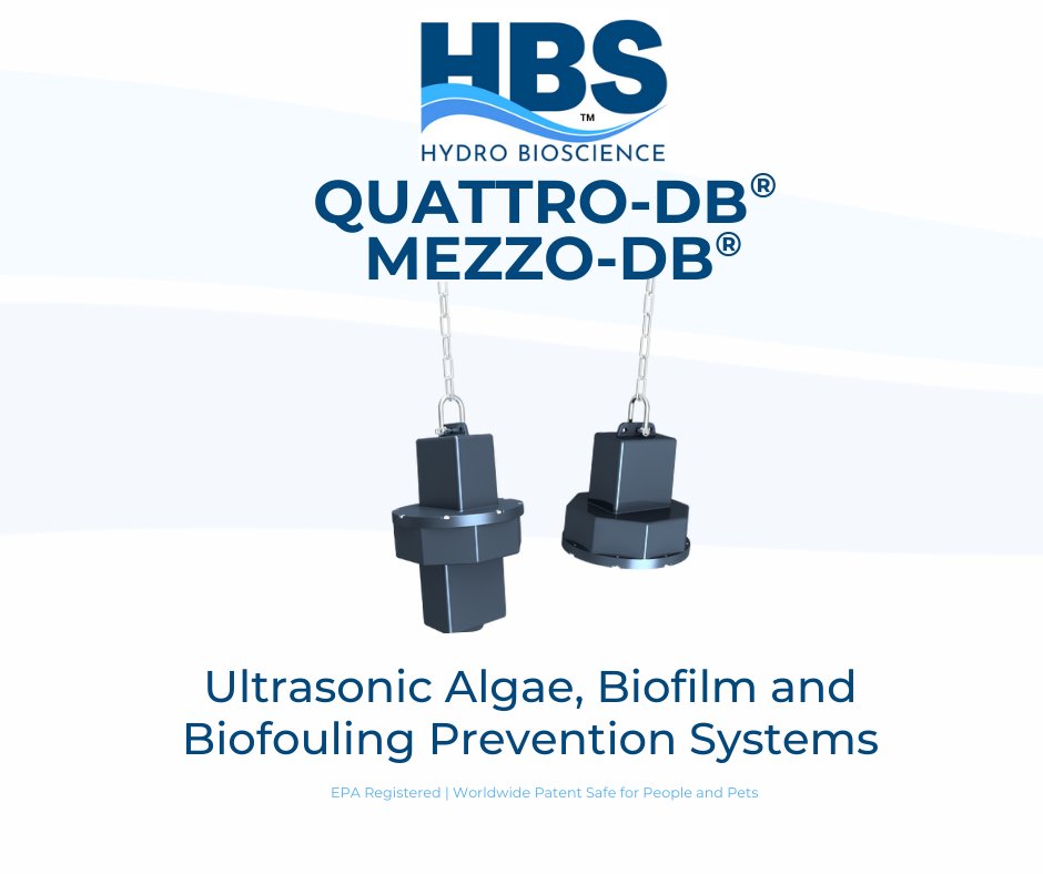 HydroBioScience's tweet image. Learn more about the industry leading Quattro-DB® Ultrasonic Algae Control System, used globally in thousands of locations!
hydro-bioscience.com/algae-manageme…

#algaemanagement #waterqualitymonitoring #WaterManagement #algae