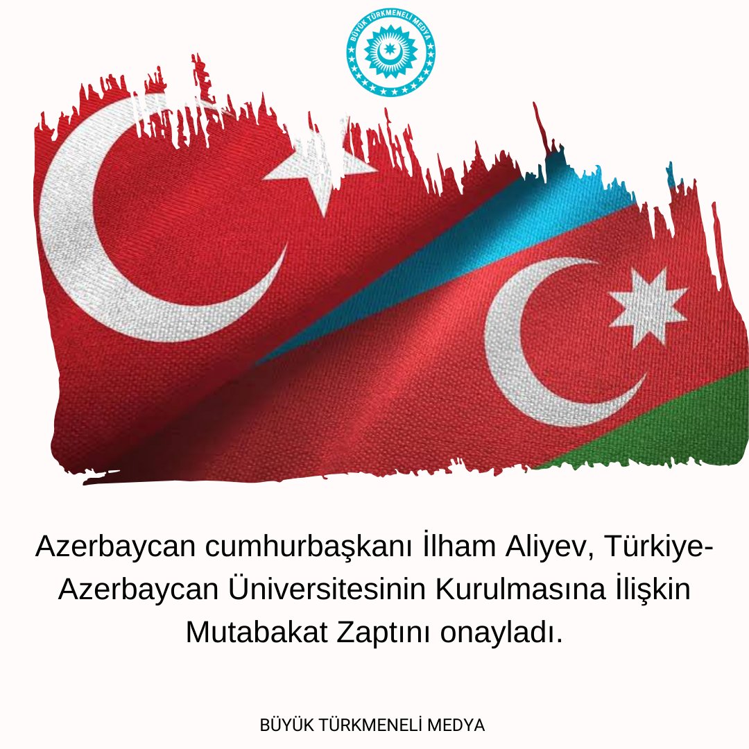 Azerbaycan cumhurbaşkanı İlham Aliyev, Türkiye-Azerbaycan Üniversitesinin Kurulmasına İlişkin Mutabakat Zaptını onayladı.