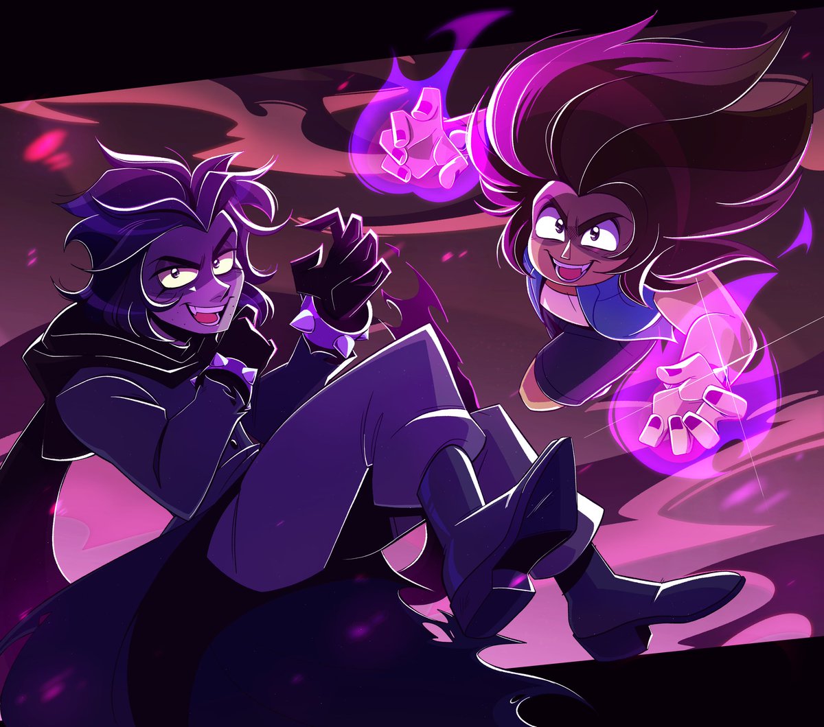 MY PIECE FOR AN ART TRADE WITH MY PAL!!!! - #okkoletsbeheroes #okko #professorvenomous #tko