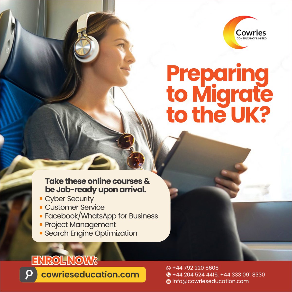 Embarking on a new journey to the UK? Get a head start with Cowries Education! Our specialized online courses are designed to make you job-ready from the moment you arrive. #UKMigration #JobReadyUK #CowriesEducation #UKJobMarket #SucceedInUK #OnlineCoursesUK #StudyInUK