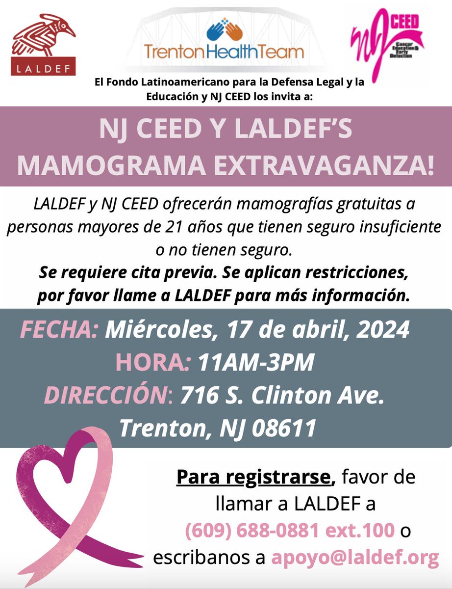 It's about that time of year again for our Mammogram Extravaganza, done in partnership with LALDEF 👏🏽 Our team is scheduling FREE mammograms. NO insurance needed, appointment required! 

Get your name on the list today because the best protection... is early detection. 🔎