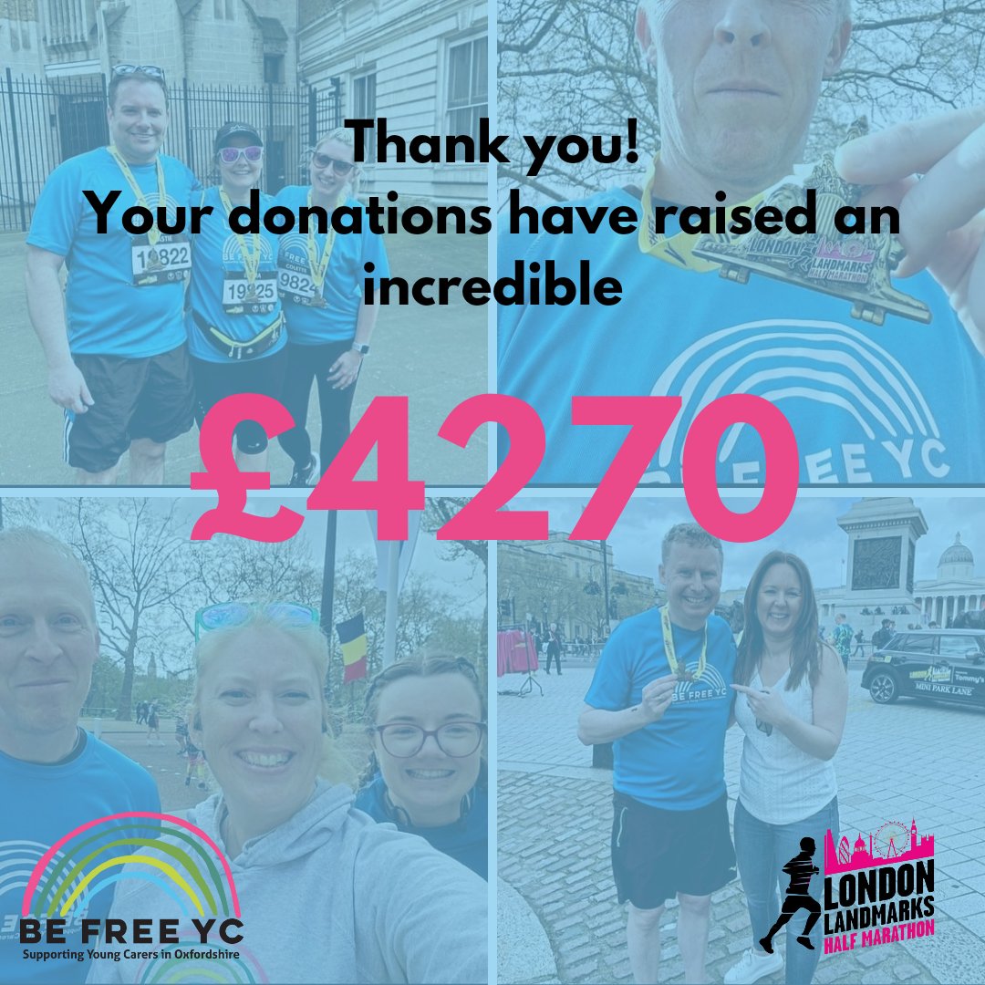 Wow, an incredible amount raised! A massive thank you to the runners, the sponsors, and all who shared the news to encourage more donations. Until next year @londonlandmarkshalf