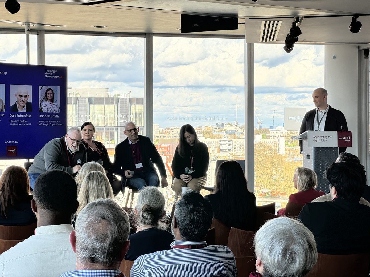 UKBAngels's tweet photo. Our final panel of the day is about structuring your angel group! Welcome to #AnthonyLyall (@DigiCatapult), #MartinAvison (@AngelGroupsT), @thumyeemun (@angelacademe), #HannahSmith (@AngliaCapital) &amp; #DanSchonfeld (@VeridianVenture) #AngelGroupSymposium https://t.co/b1YfRWb1Q7
