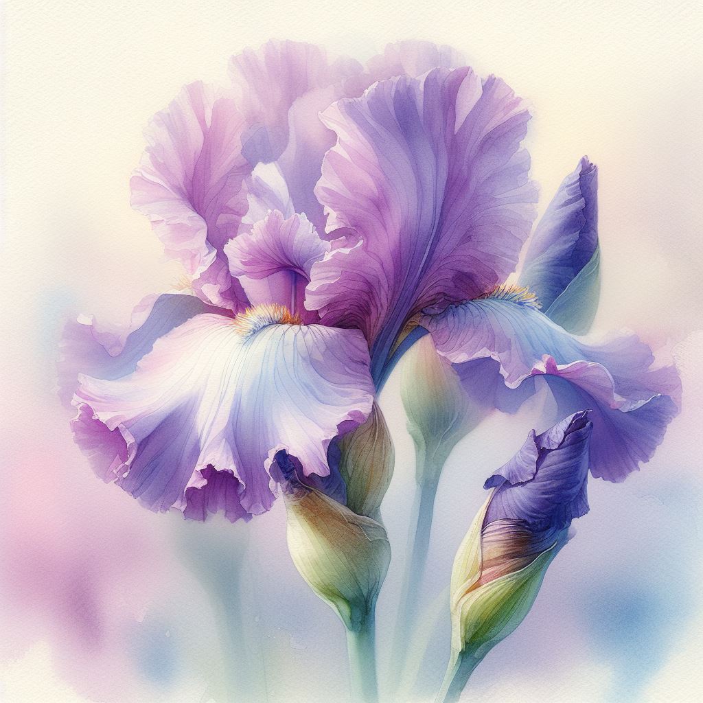 In ancient Greek religion and mythology, Iris is the personification of the rainbow and messenger of the gods, a servant to the Olympians and especially Queen Hera.

#AncientGreek #mythology #Iris #flower