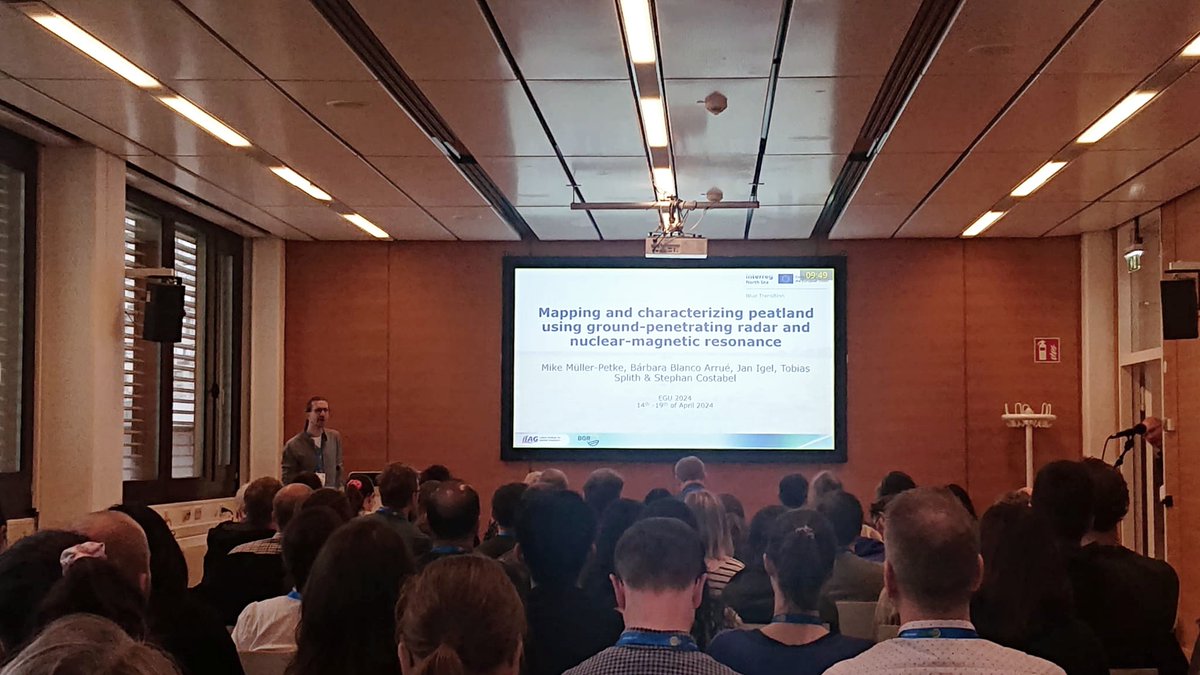 LIAG_Research's tweet photo. #EGU24 Tuesday #LIAG highlights (1/4): M. Müller-Petke presented in the #BlueTransition project for developing #solutions for #NorthSea region in #climatechange how to map + characterise peatlands using #geophysical methods. https://t.co/y4mPC4uYAF @EuroGeosciences #Groundwater https://t.co/gJDiz9JYo9