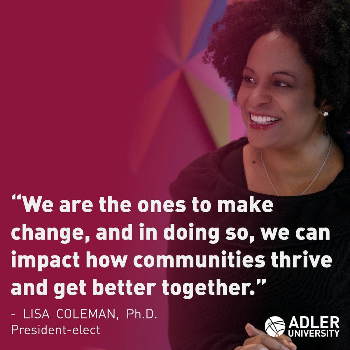 Adler University tweet media