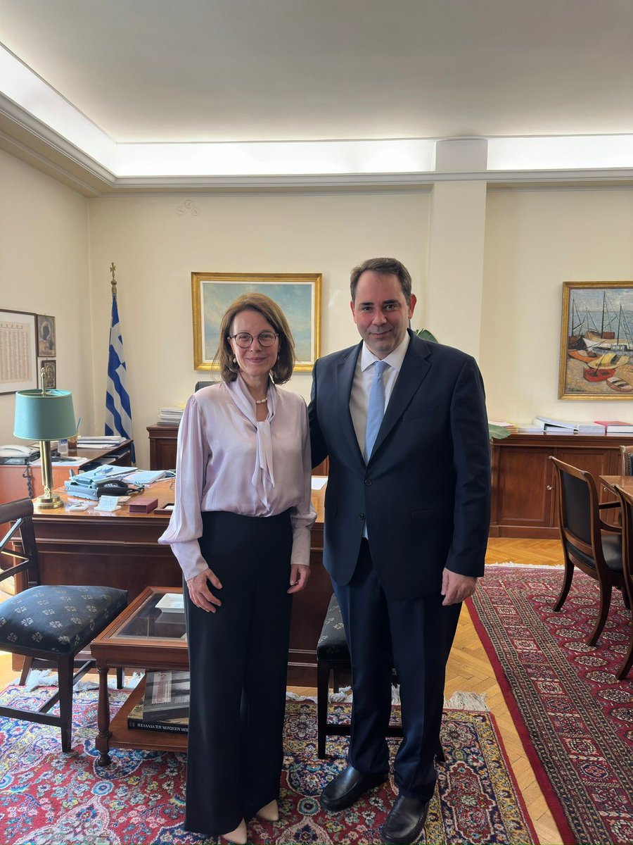 🙌Glad to discuss with the Deputy Minister of Finance on how we can continue supporting fiscal reforms in Greece and join a civil servant exchange between 🇬🇷 and 🇦🇹 on #GreenBudgeting, supported by the #TSI and organized in collaboration with @expertisefrance.