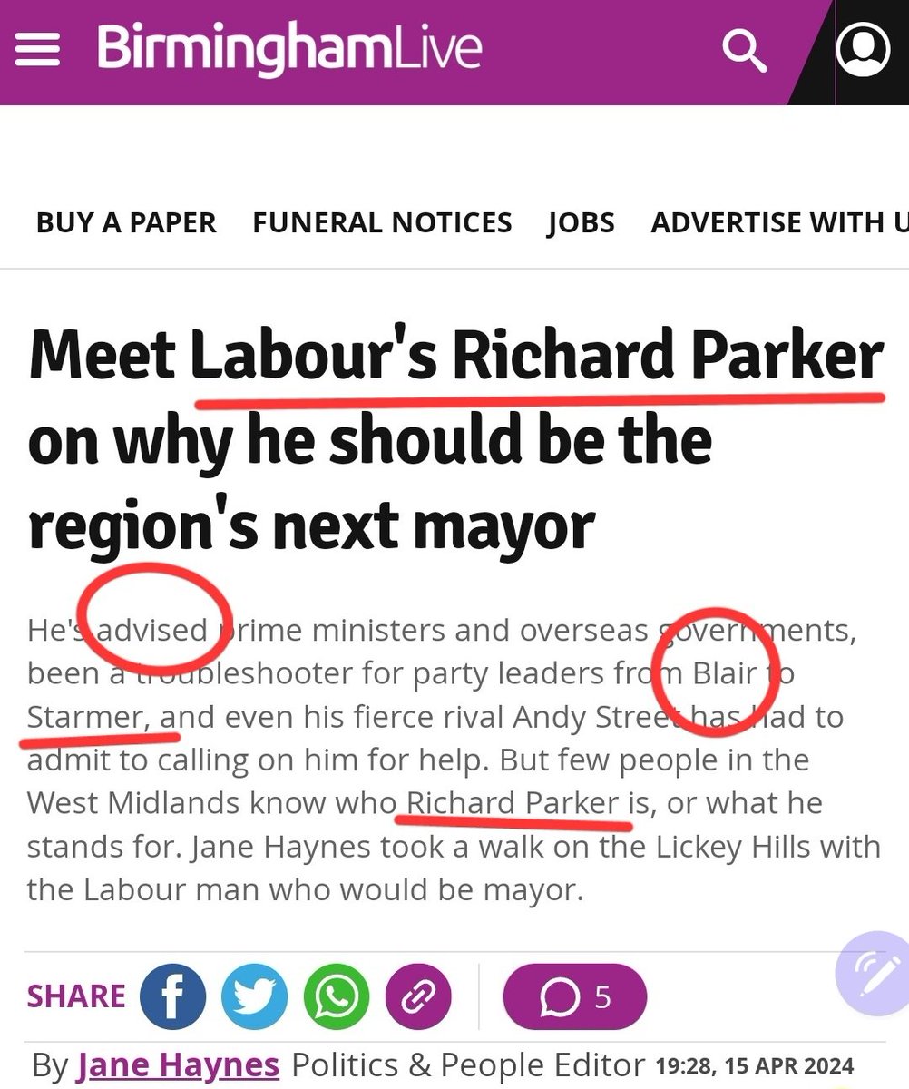 Piss people off, get another #Uniparty candidate & Blair 'advisor' through the back door. If West Midlanders want to regress back to the local cabal guilty of bankrupting Birmingham, then capitulate, but don't blame Reform for trying to reverse the Uniparty's corruption mandate