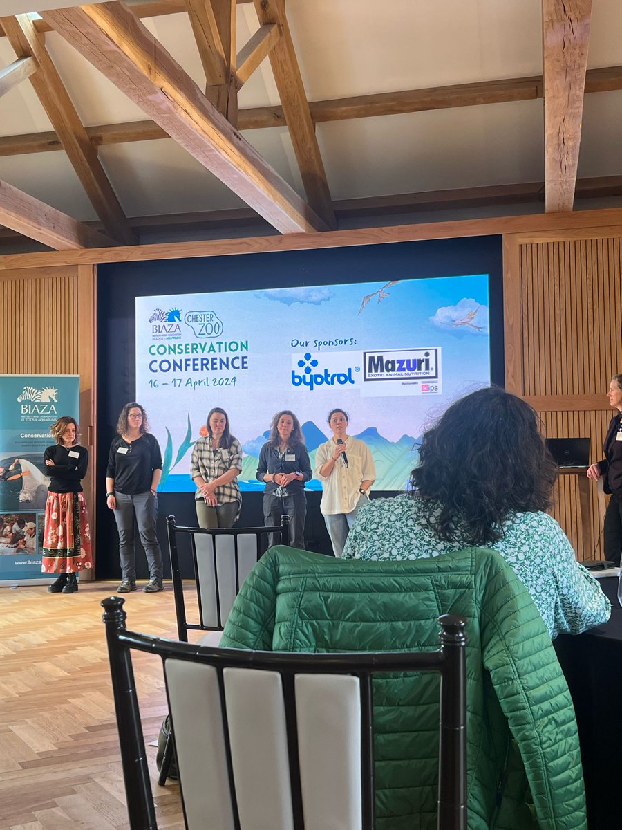 OceanCTrust's tweet photo. Today, our Seagrass Aquaculture Technician, Mim, took the stage at the annual @BIAZA Conservation Conference!
She discussed the methods we use to plant and grow seagrass seedlings at scale to restore wild seagrass meadows as part of our #BlueMeadows programme! https://t.co/biCkuIhA08