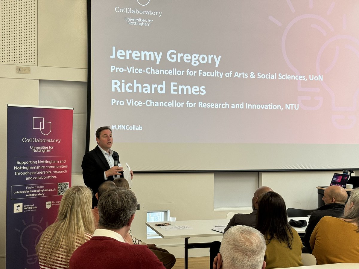 Bringing our cohort 2 induction to a close, we are joined by our two Pro-Vice Chancellors, Jeremy Gregory and Richard Emes. #UfNCollab