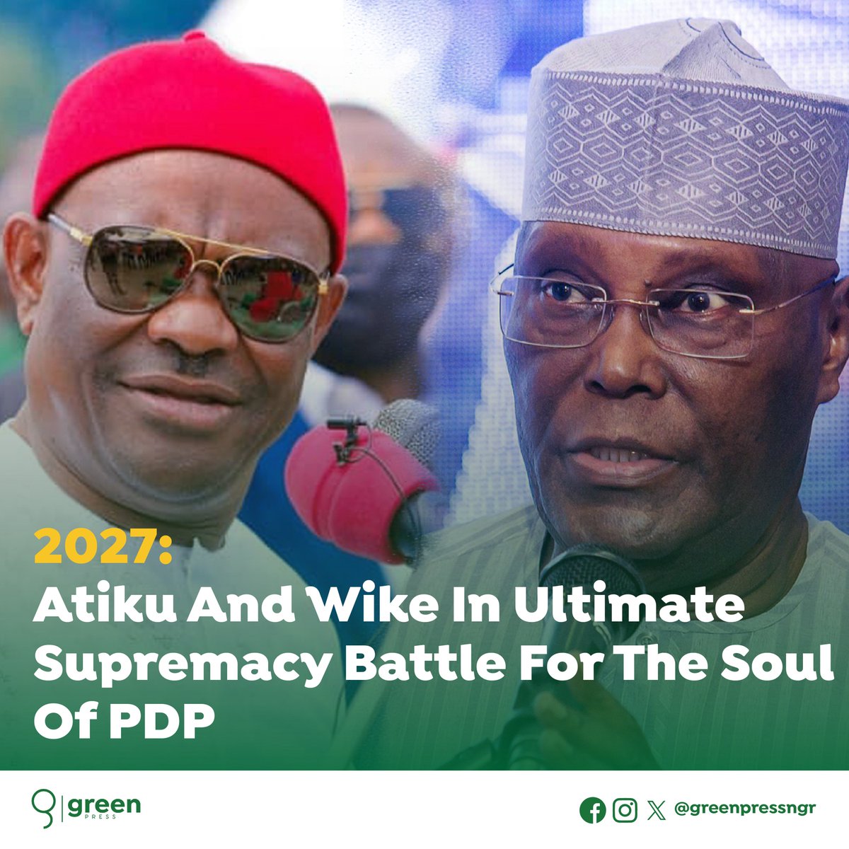 2027: Atiku and Wike In Ultimate Supremacy Battle For the Soul of PDP 

For many, the People's Democratic Party (PDP) is now a shadow of its former self.

From a party the founding fathers described as the biggest in Africa with the capability of ruling Nigeria uninterrupted for…