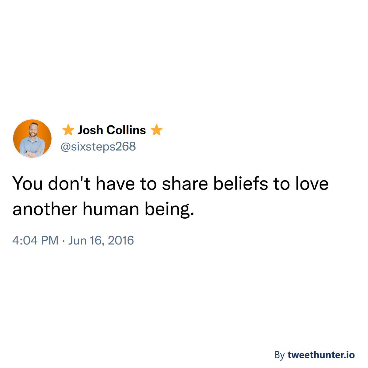 It’s still true. 

Let’s love well today, friends.