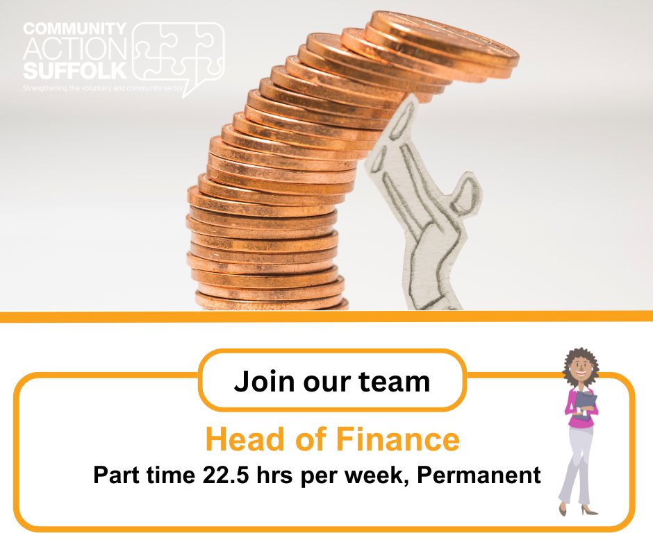 We are seeking a Head of Finance, could it be you? To find out more or to apply visit communityactionsuffolk.org.uk/abou.../vacanc… #Jobs #Finance #VCFSE