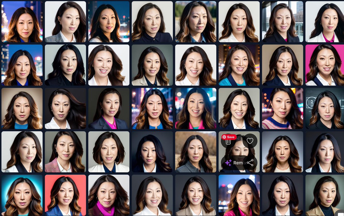itsjulekim's tweet photo. @godlouskiwrites It’s a common pattern I’m seeing with AI image generators, where I look a lot older or just not like me at all like the very last photo. Here are photos from Secta: https://t.co/P3T7sbSSon
