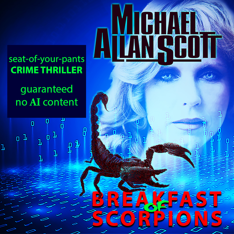 You don't know what you don't know... until you read Breakfast of Scorpions, a seat-of-your-pants Crime Thriller. amzn.to/3CAGQtc #NewRelease #CrimeThriller #AI #newbookrelease #thrillerbooks