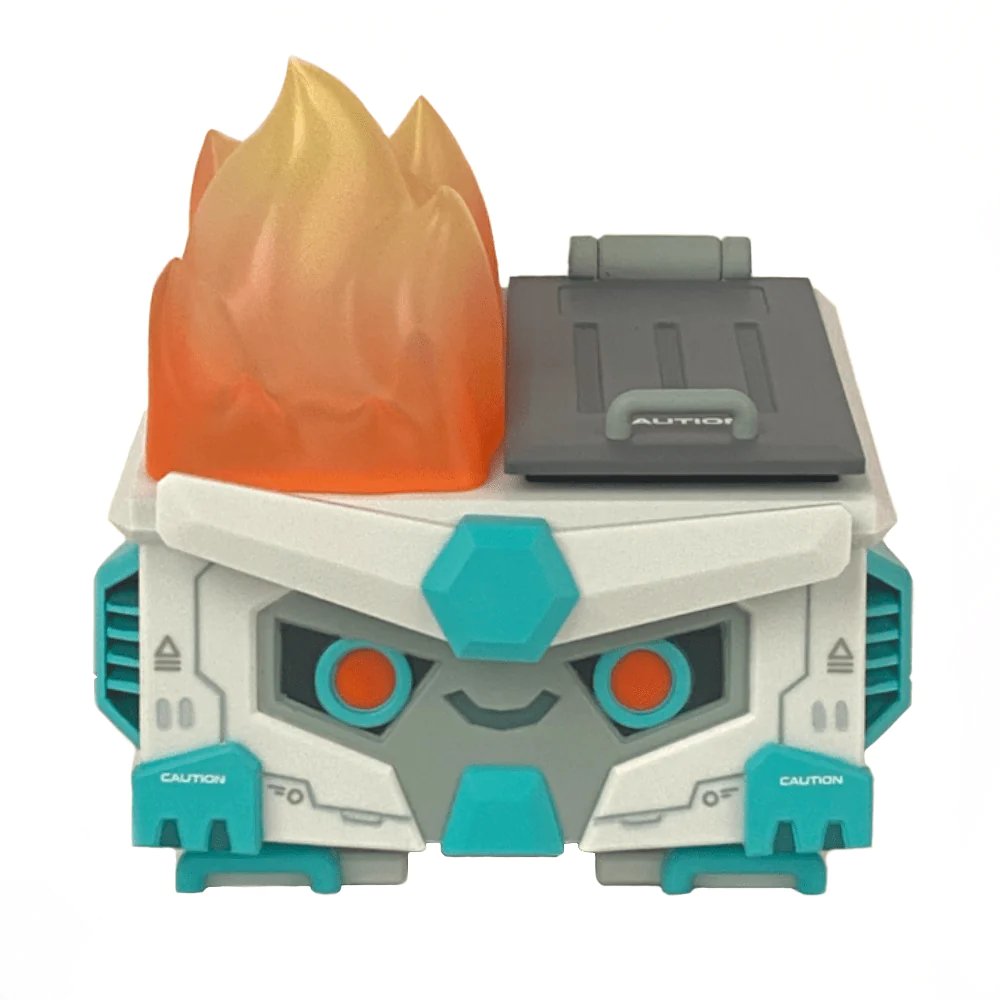 rotofugi_'s tweet photo. This Mecha Dumpster Fire and its Mouse Co-Pilot are ready for action. Built for battle with detachable magnetic features and futristic design. https://t.co/jYgGZRZdhC