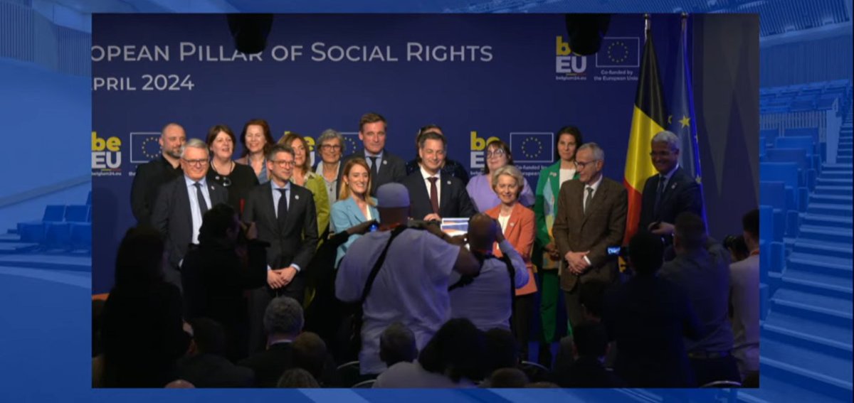 We welcome the #LaHulpe Declaration, signed today by our Secretary-General @hjroy as Acting President of the @social_platform ! It is a crucial step towards embedding social ambition in the EU's next mandates