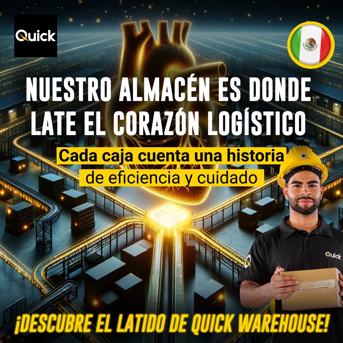 ¡Descubre lo que se encuentra en el corazón 💛 de nuestro warehouse en México! 📦 Ofrecemos un servicio integral.

quickmexico.mx

#QuickMéxico #Warehouse #Logística #PrimeraMilla #Envíos #Distribución #UltimaMilla #Ecommerce #Shopping #Onlineshop #Onlineshopping