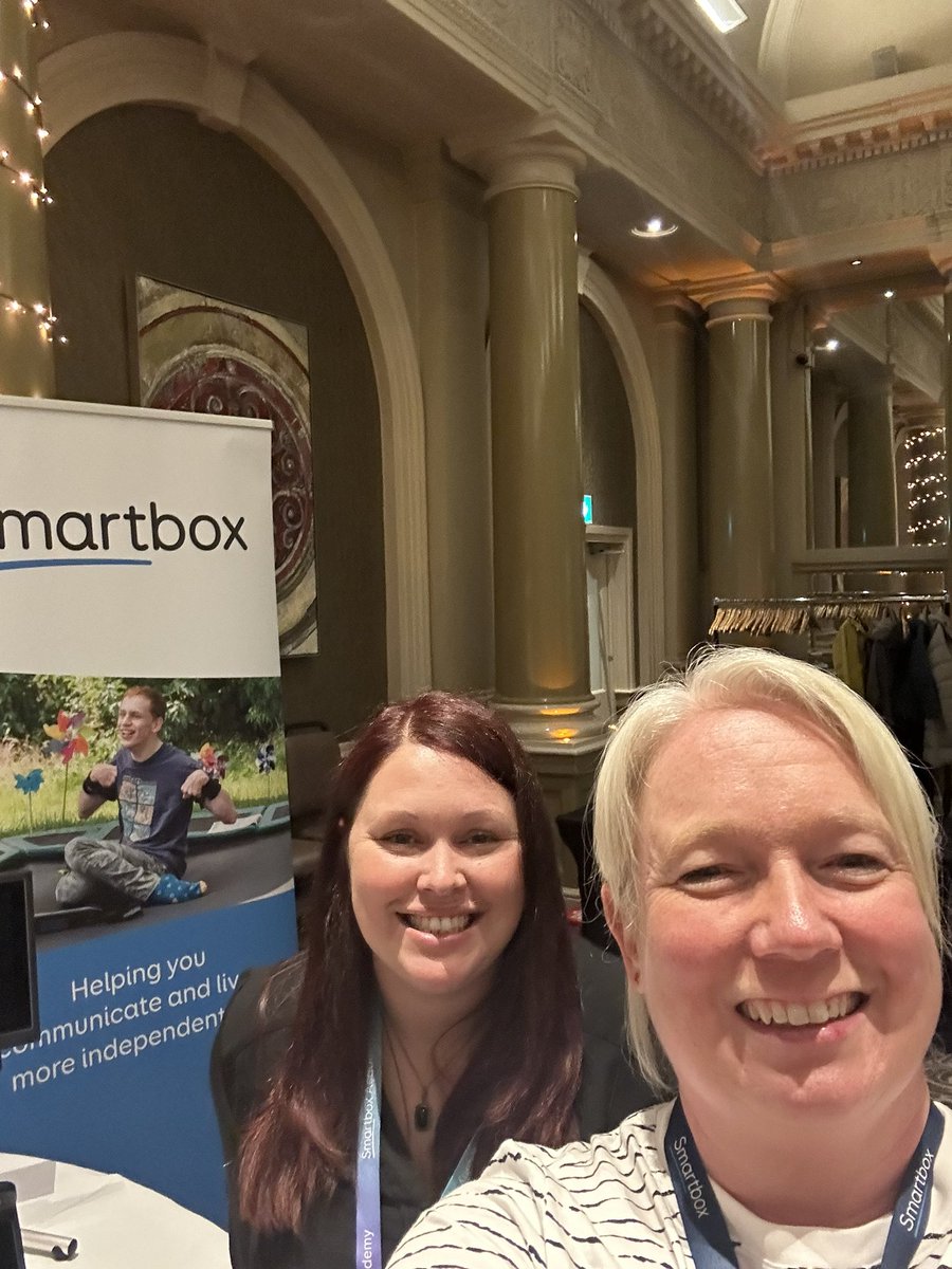 Lisa and I had a great time at the @ThinkSmartbox next gen event in Leeds today, playing with the amazing new GridPad 13 - can’t wait to use it with some of our clients who love their #AAC Thanks for having us Smartboxers 😍