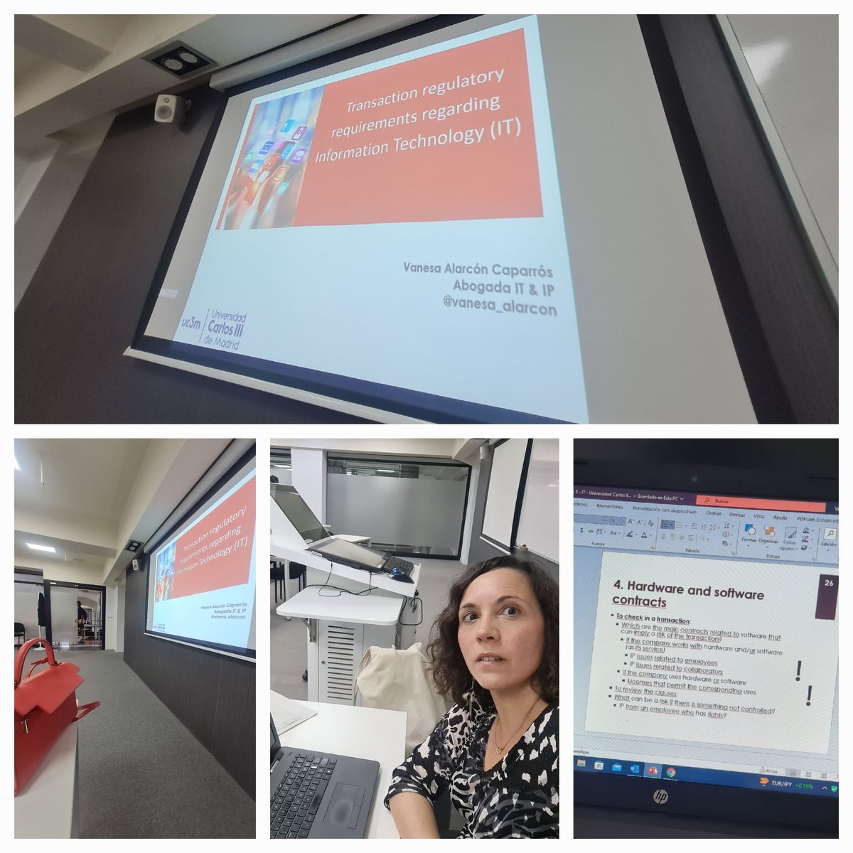 Hoy dando clase sobre IT &amp; IP assets en el Máster de Abogacía Internacional de la <a href="/uc3m/">UC3M</a> #derechodigital #IP #techlawyer #duediligence 💙