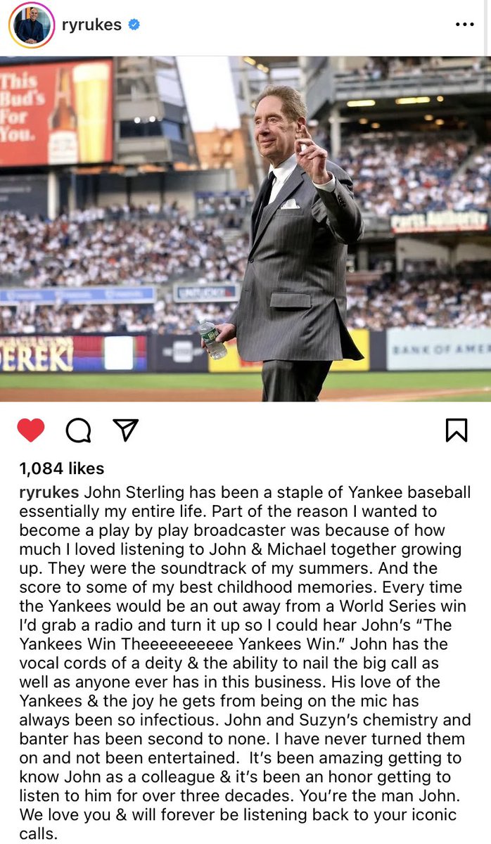 Loved this from @RyanRuocco on John Sterling.