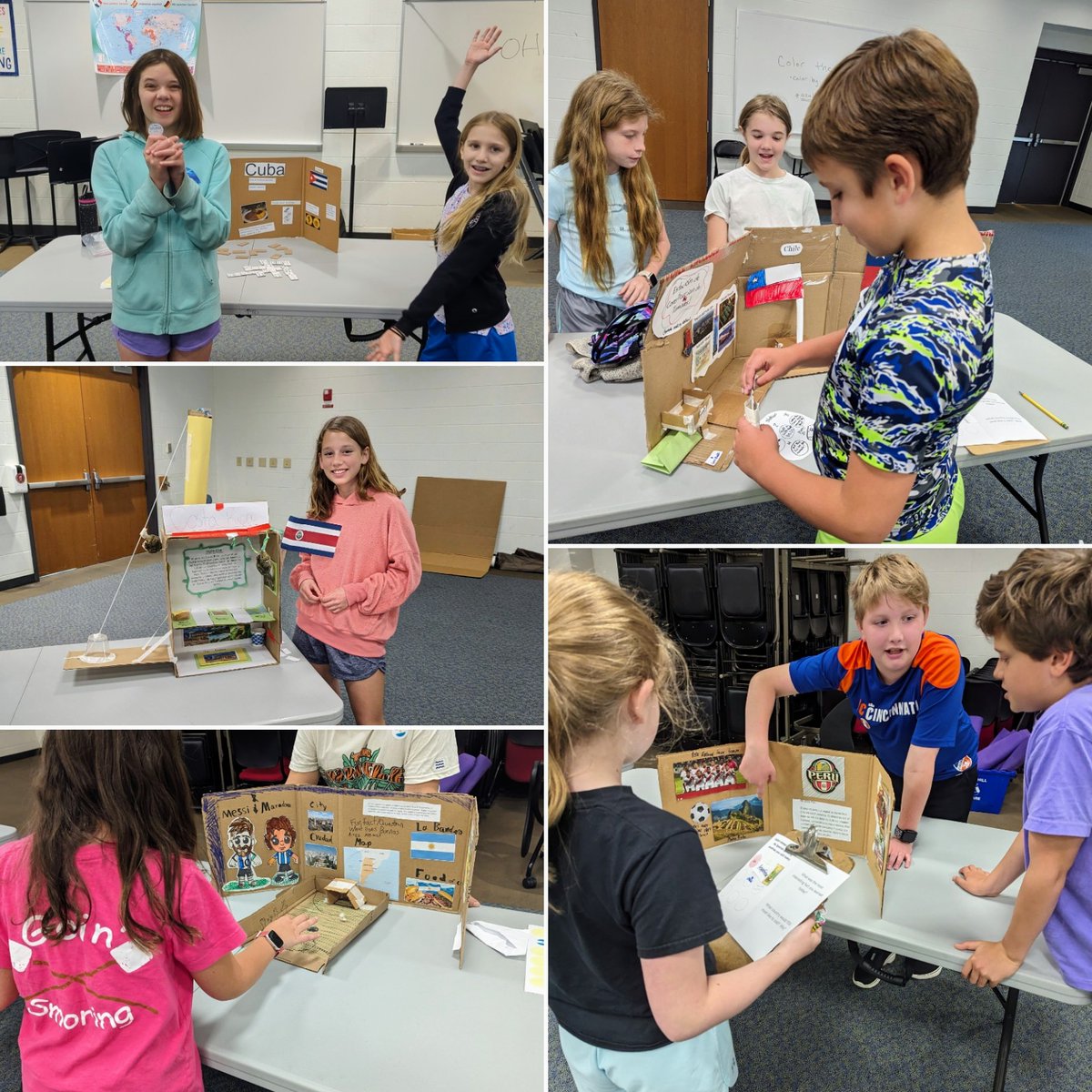 Day 1 of our Spanish-Speaking Country Fair was a success! 5th grade Spanish students had a great time showing off their hard work and teaching 4th graders about some of the 21 spanish-speaking countries. 
<a href="/IHElementary/">IHElementary</a> #IHPromise