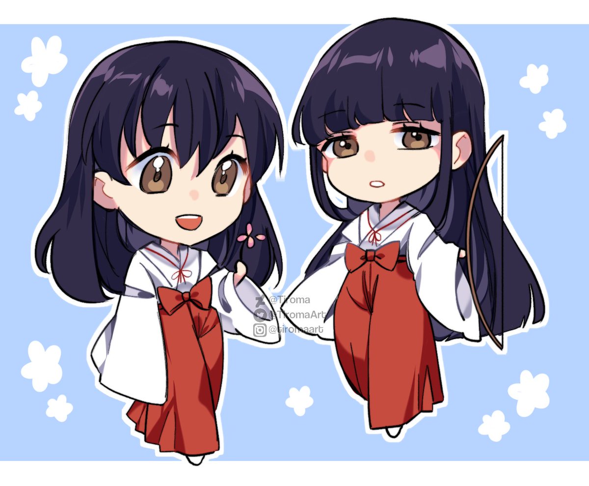 kagome #kikyo #inuyasha, image size:1200x989