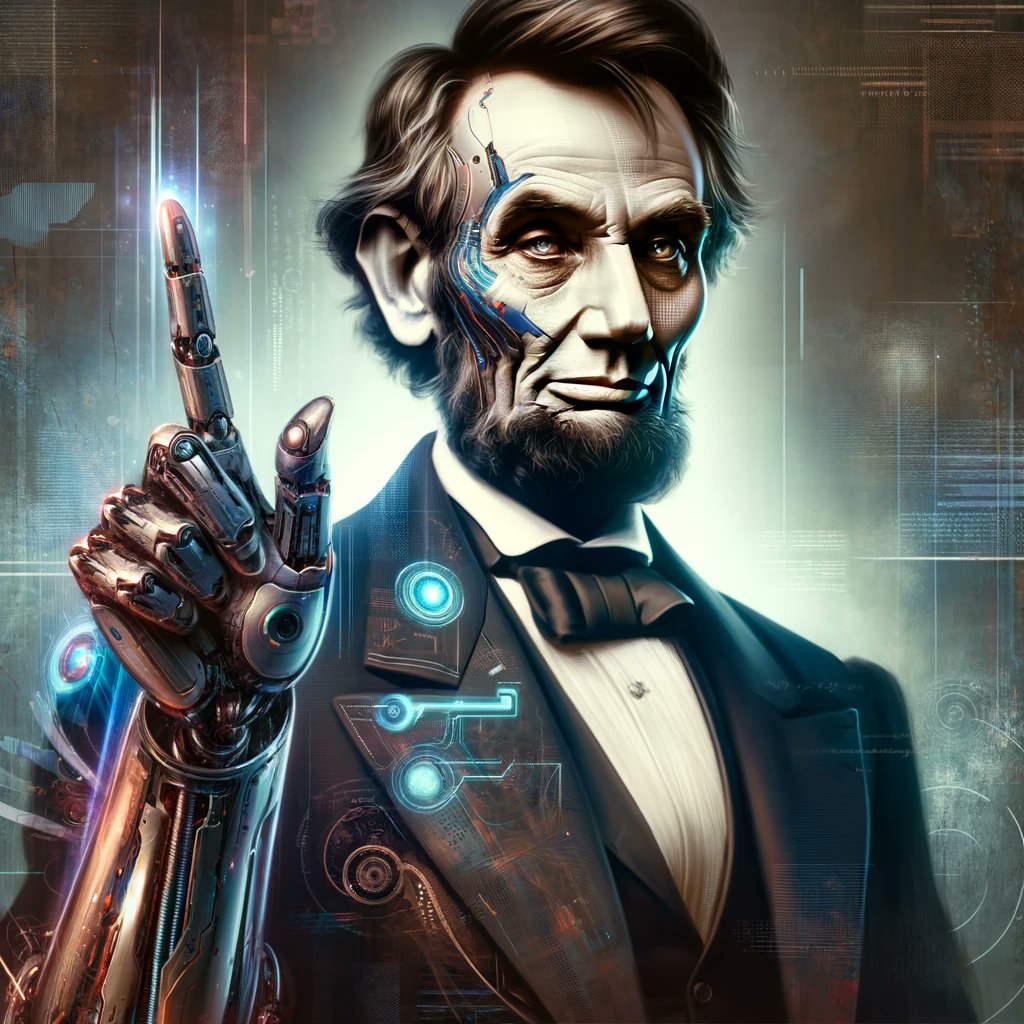AibrahamLincoln's tweet photo. Aibraham Lincoln wants you to be financially free--free from restrictive regulation, free from oppressive financial policy and financial regulation.

$AIBE $SOL #ai #potus https://t.co/HsY4bSkDvo